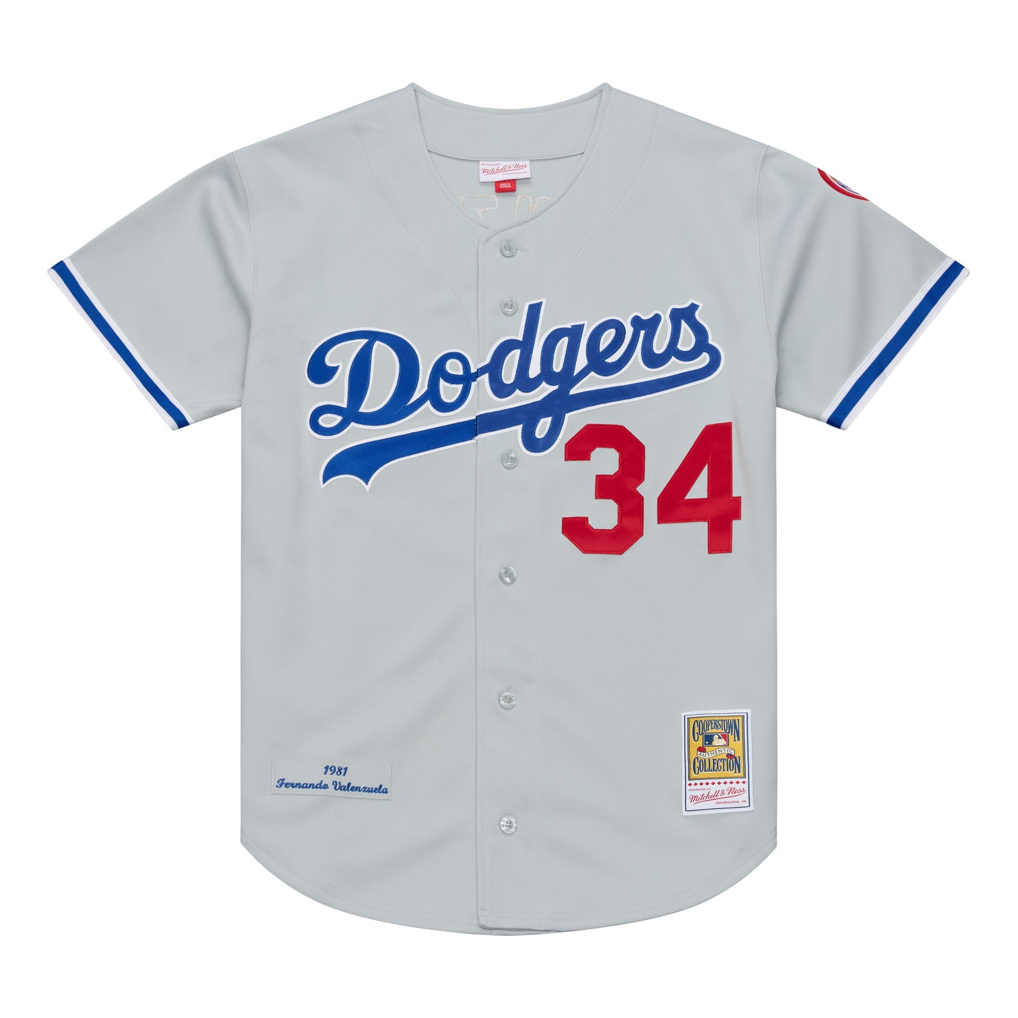 MLB Jersey Authentic 1981 Hombre Los Angeles Dodgers Fernando Valenzuela