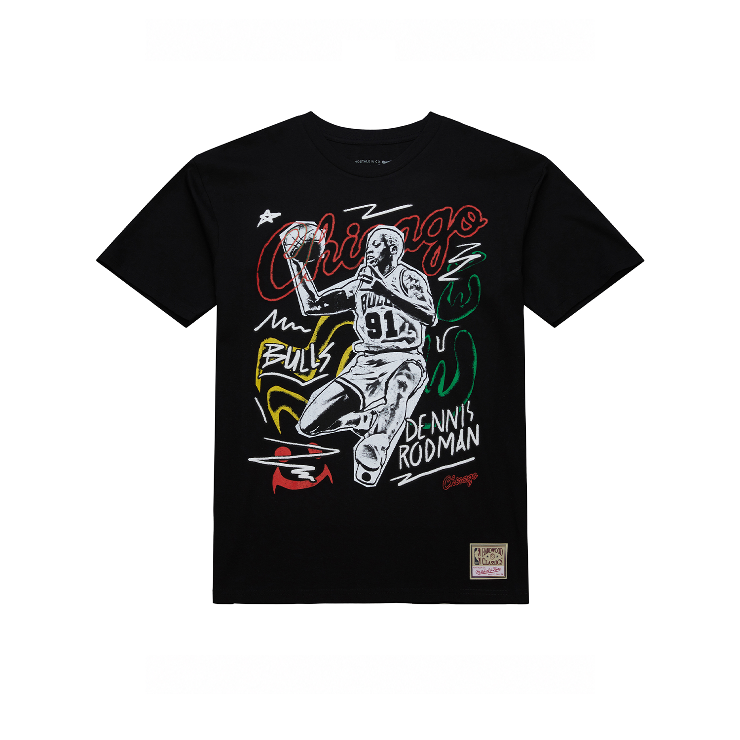 NBA Polera Chalked UP Hombre Chicago Bulls Dennis Rodman