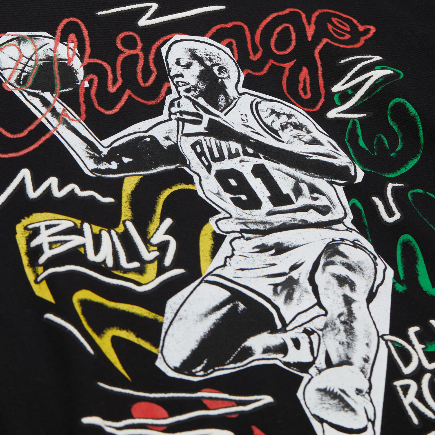 NBA Polera Chalked UP Hombre Chicago Bulls Dennis Rodman
