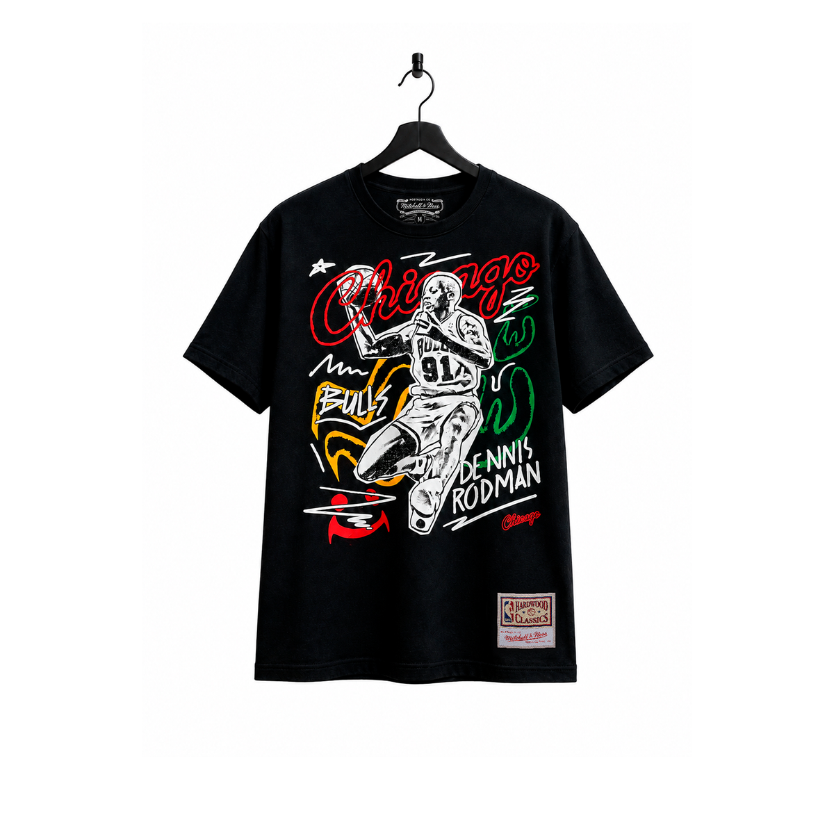 NBA Polera Chalked UP Hombre Chicago Bulls Dennis Rodman